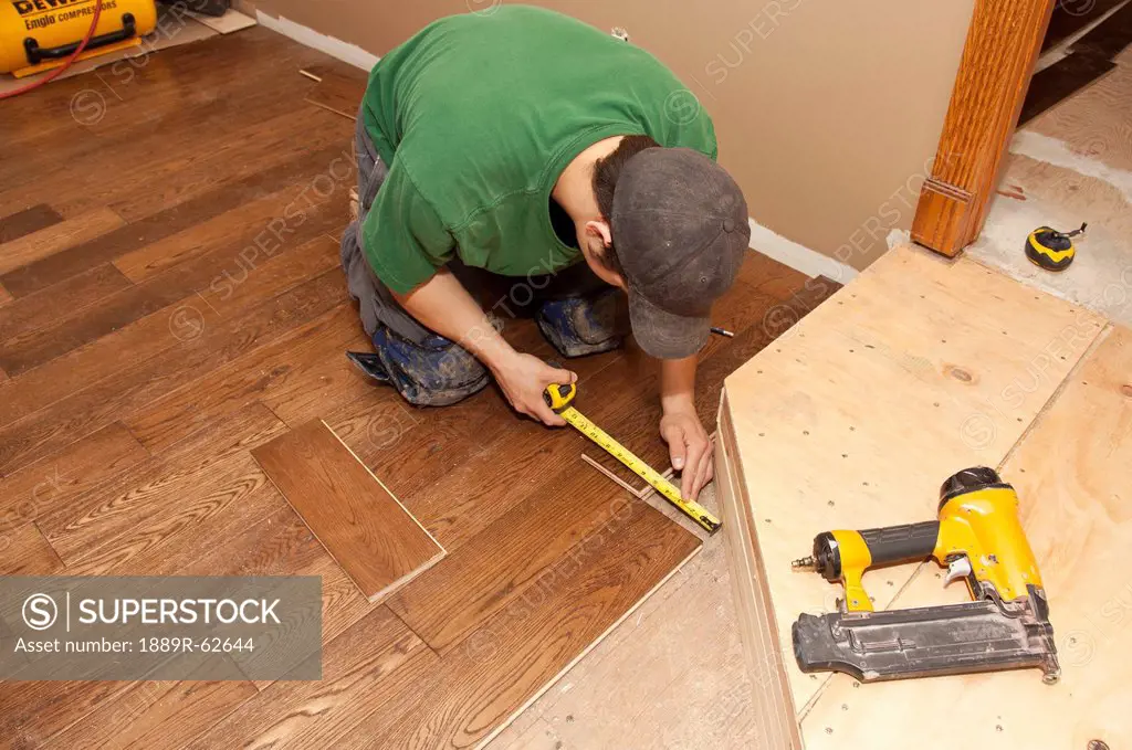 hardwood floor installation for a home renovation, st. albert, alberta, canada