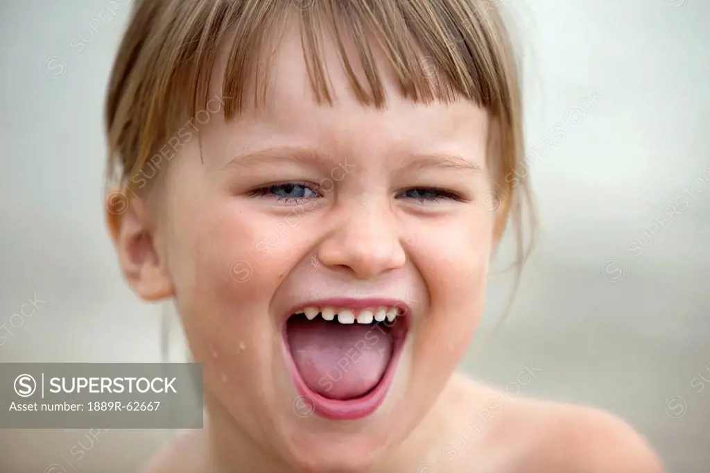 portrait of a girl laughing, gold coast, queensland, australia