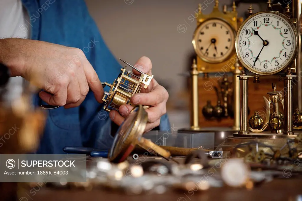 a clock maker and repairman, st. catharines, ontario, canada