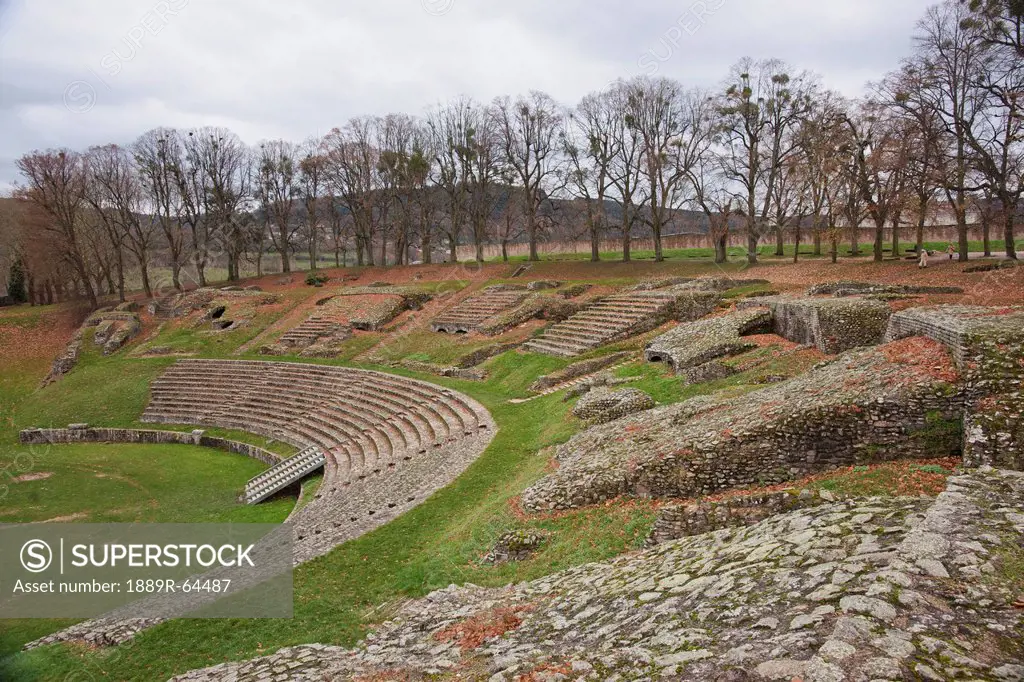 theatre of autun, largest known in the roman world, autun, burgundy, france
