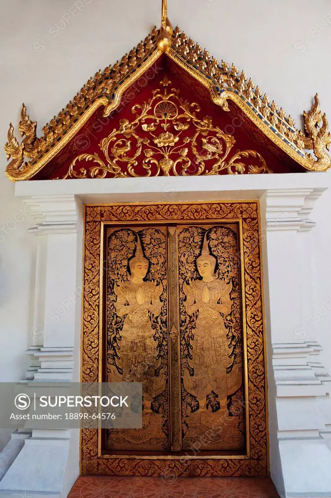 interior of wat phra singh temple, chiang mai, thailand