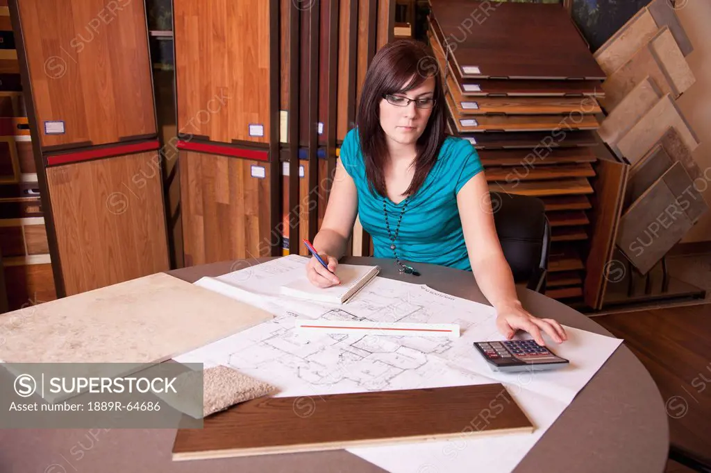 a design consultant working in a retail flooring store, edmonton, alberta, canada