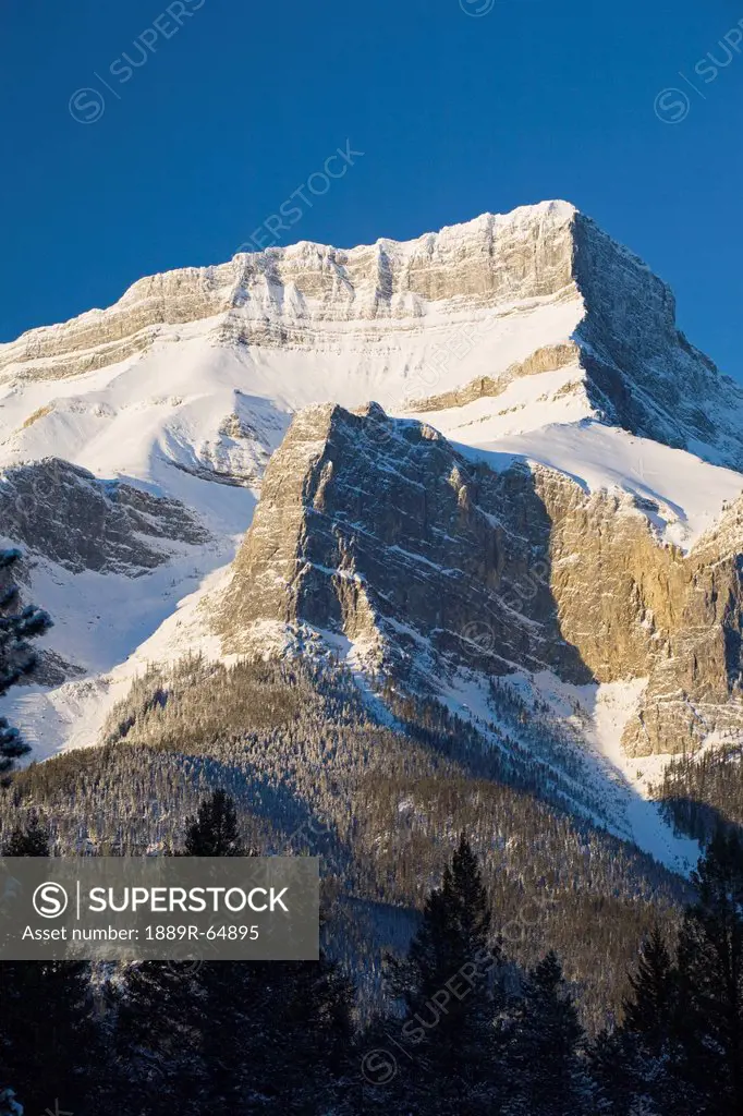 Snow_Capped Mountain, Canmore, Alberta, Canada