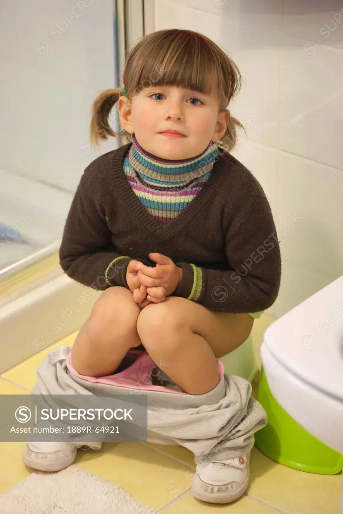 three_year_old girl toilet training, torremolinos, malaga, spain