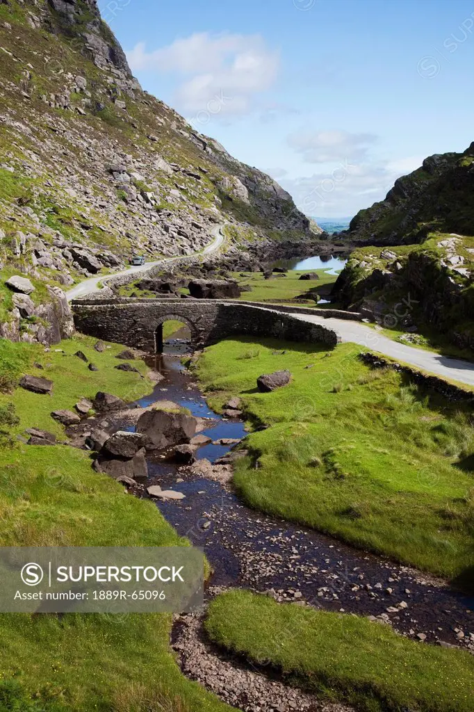 Small Bridge In Mountain Pass, Gap Of Dunloe, County Kerry, Ireland