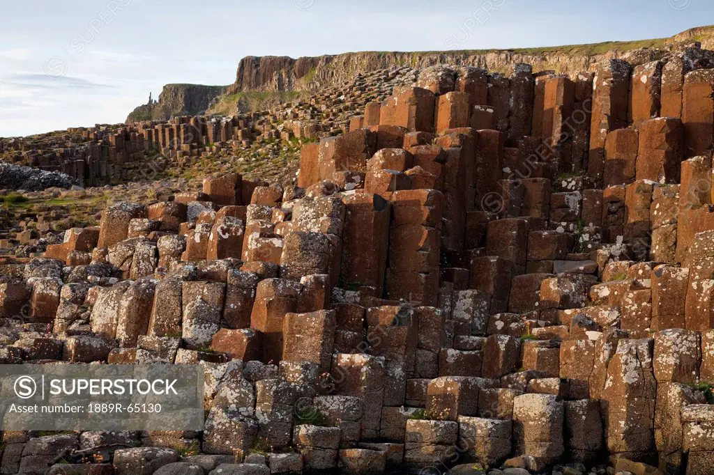 Natural Basalt Column Rock Formations, Giant´S Causeway, County Antrim, Northern Ireland
