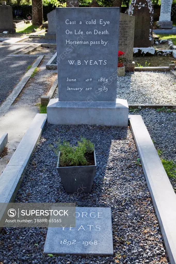 Grave Of Irish Poet W.B. Yeats, Drumcliff, County Sligo, Ireland