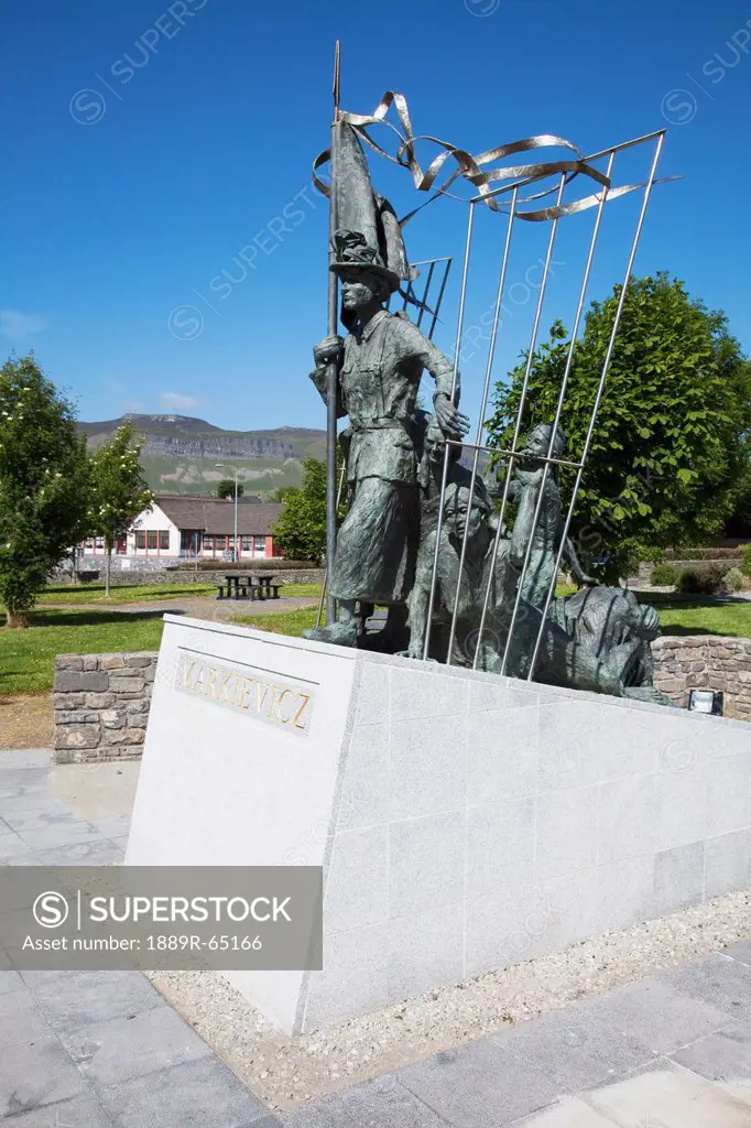 Statue Of Irish Heroine Countess Constance Markievicz, Rathcormack, County Sligo, Ireland