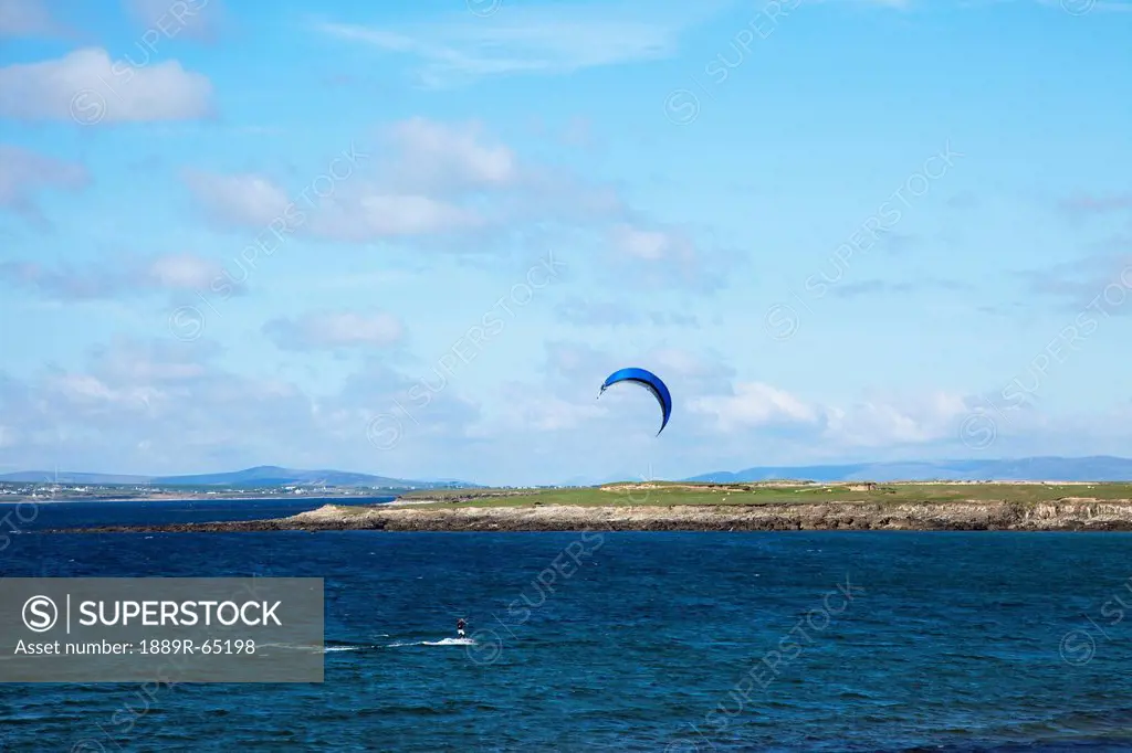 Ocean Kitesurfing, Doogort Beach, Achill Island, County Mayo, Ireland