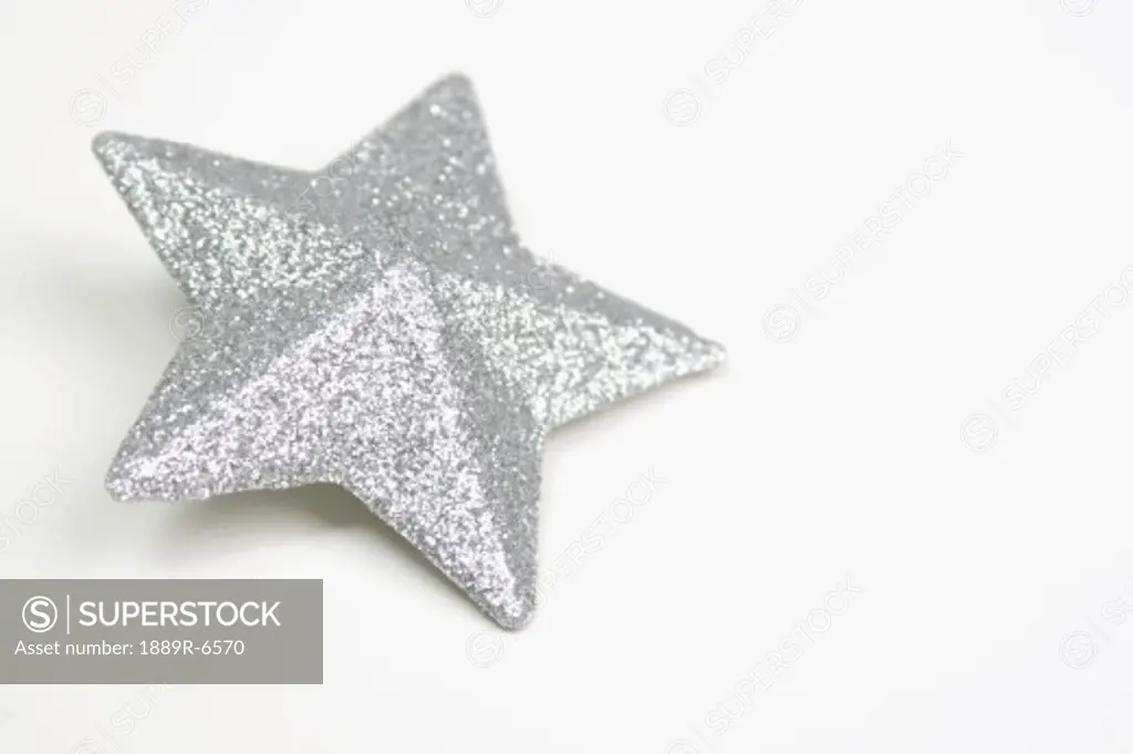 Closeup of silver star