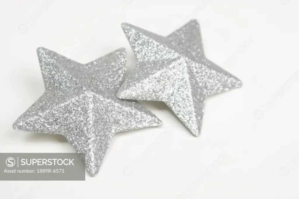 A pair of silver stars
