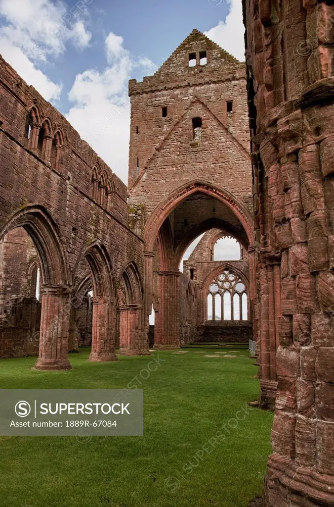 ruins of sweetheart abbey, dumfries, scotland