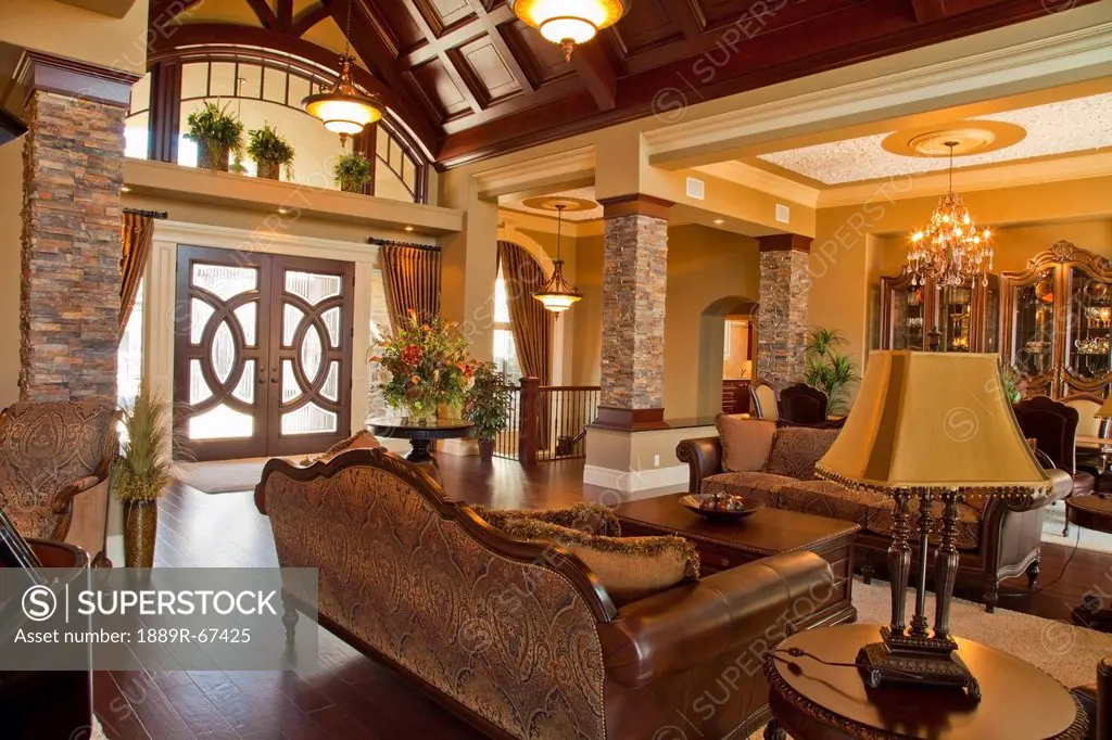 interior of luxurious home, st. albert, alberta, canada