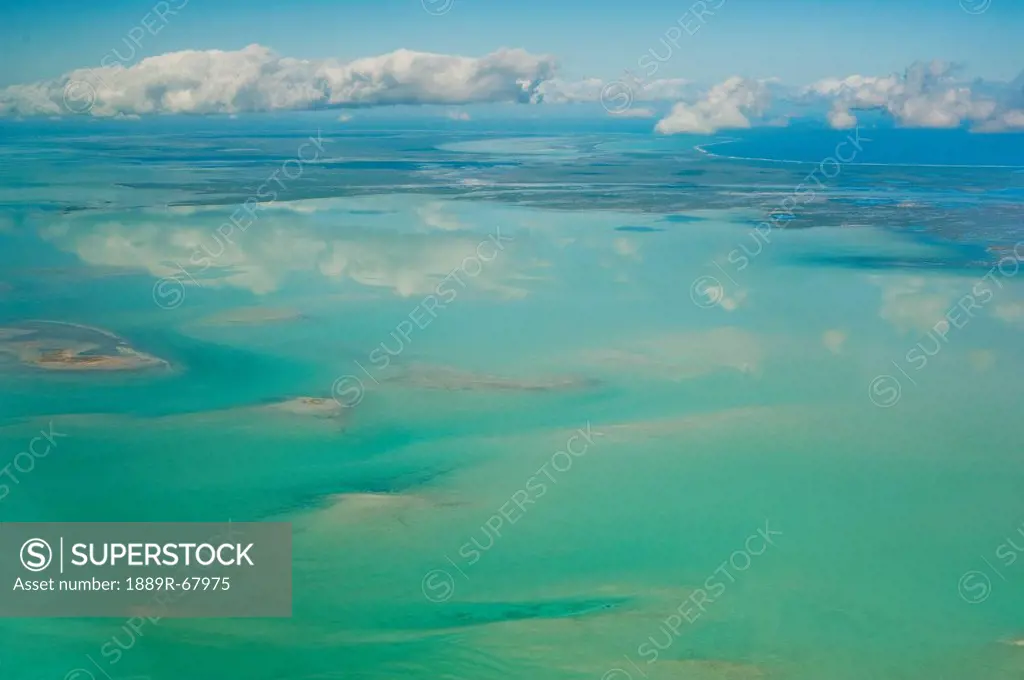 view of the ocean and clouds in the sky, south caicos turks and caicos islands