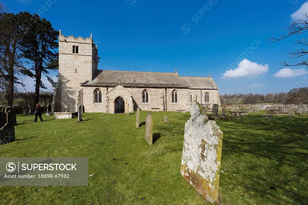 holy trinity church and cemetery, coverham yorkshire england