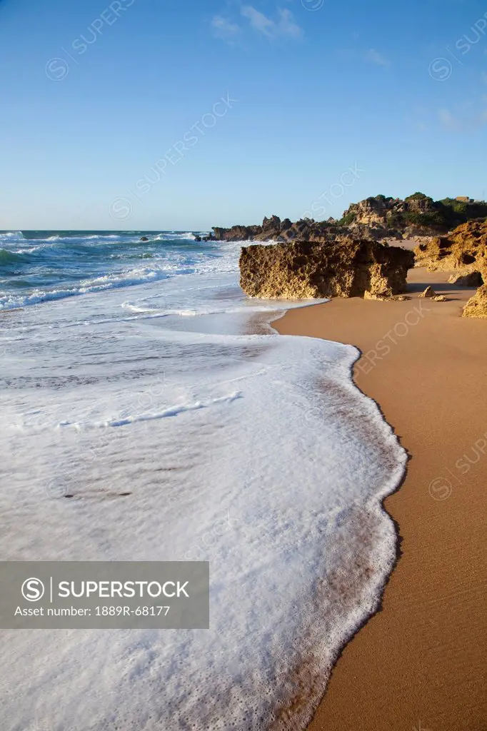wave on beach, chiclana de la frontera spain