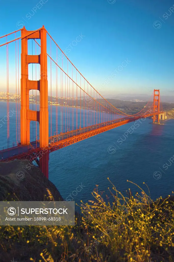 golden gate bridge at sunset, san francisco california usa