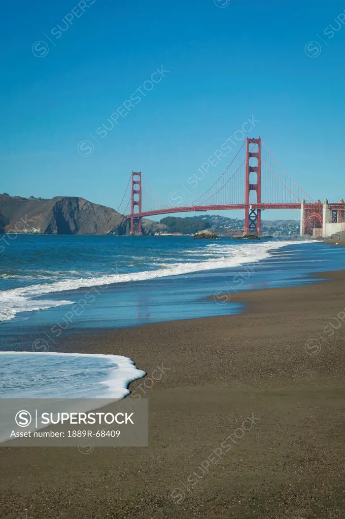 golden gate bridge from baker beach, san francisco california united states of america