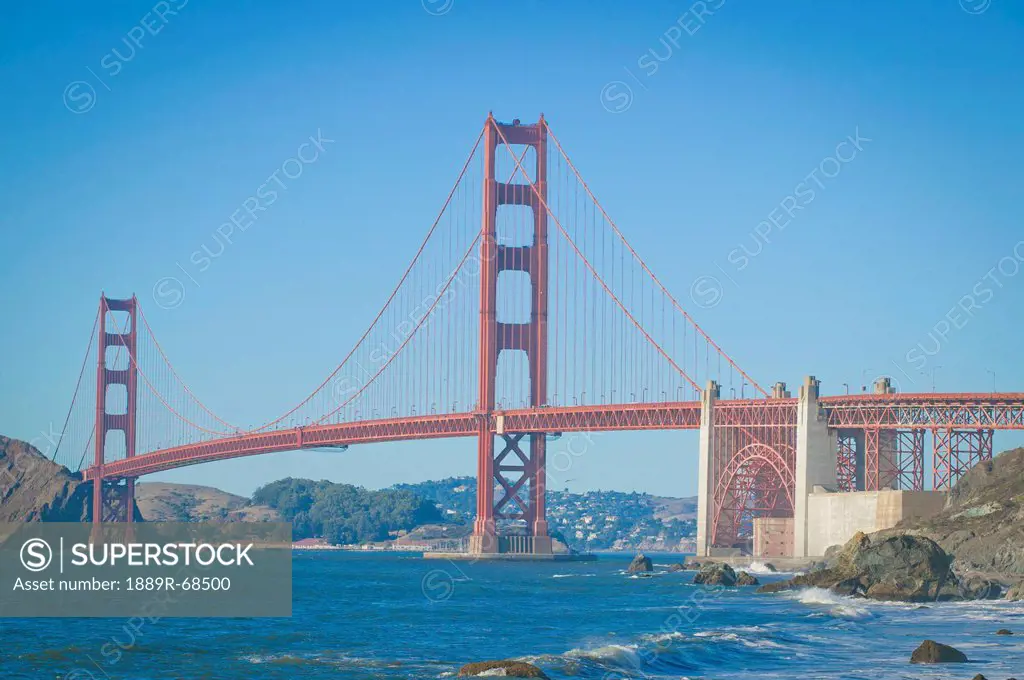 golden gate bridge from baker beach, san francisco california united states of america