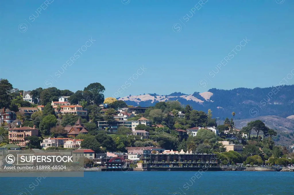residential area along the waterfront, sausalito california united states of america