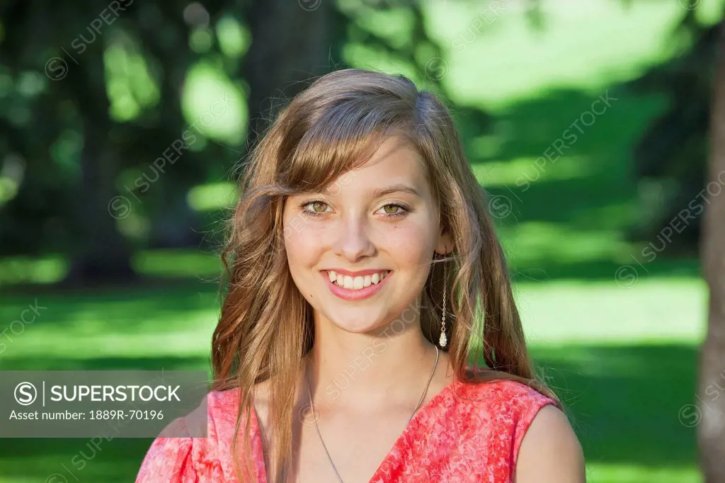 portrait of a teenage girl in the park, edmonton alberta canada