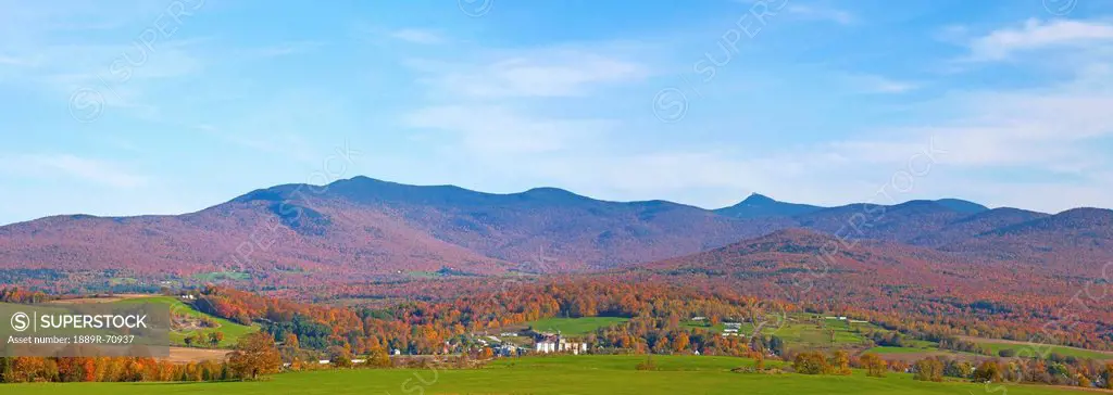 view of stowe mountain, richford vermont united states of america