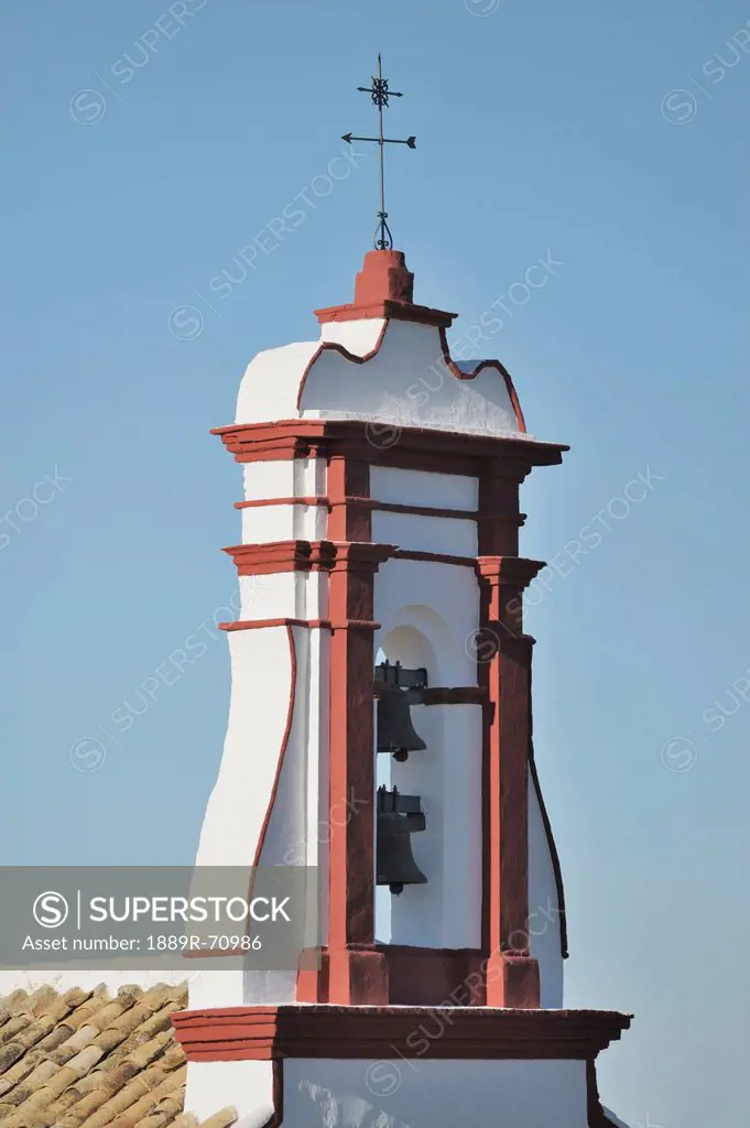 bell tower of the santuario nuestra senora de los remedios, olvera cadiz andalusia spain
