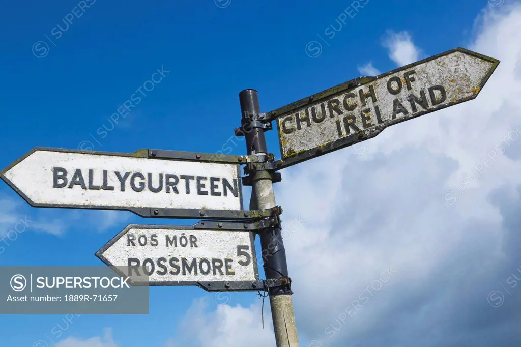 road sign, ballineen county cork ireland