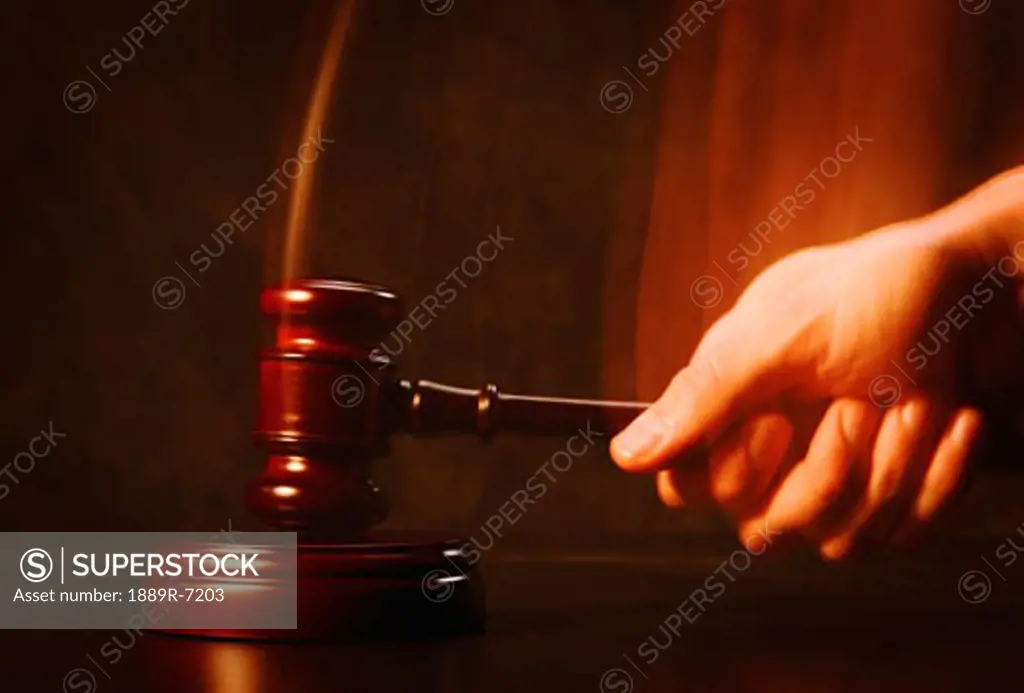 Judge and a gavel