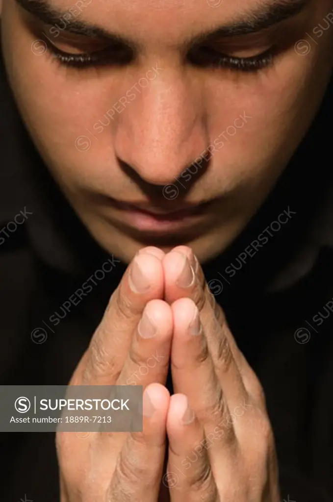 Man prays