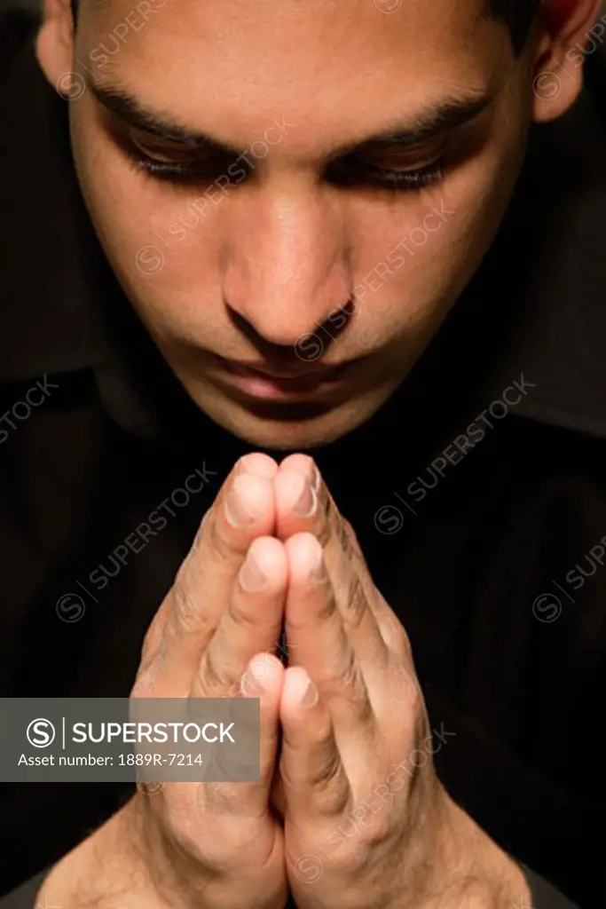 Man prays