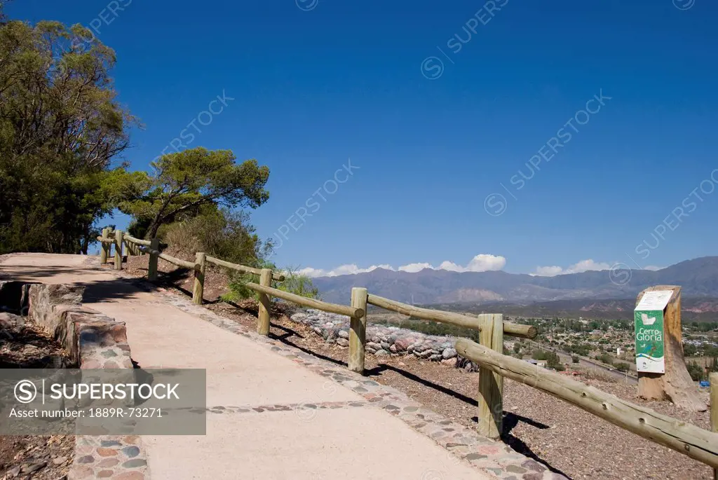 A Walking Path With A View Of The Pre_Cordillera Of The Andes, Mendoza Argentina