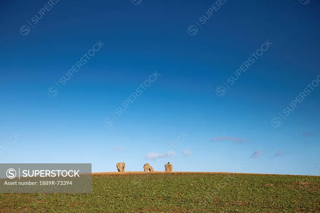 Standing stones of duddo, northumberland england