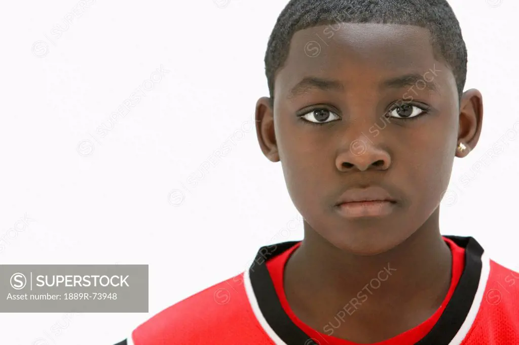 Teenage boy wearing a red shirt, portland oregon united states of america