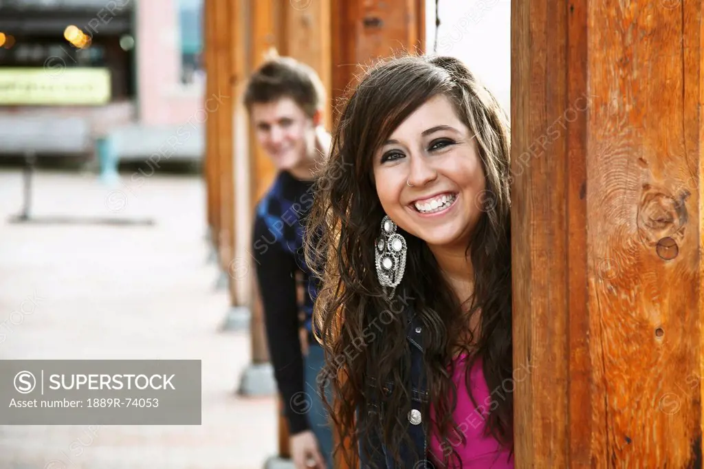 Portrait of a young couple, bellingham washington united states of america