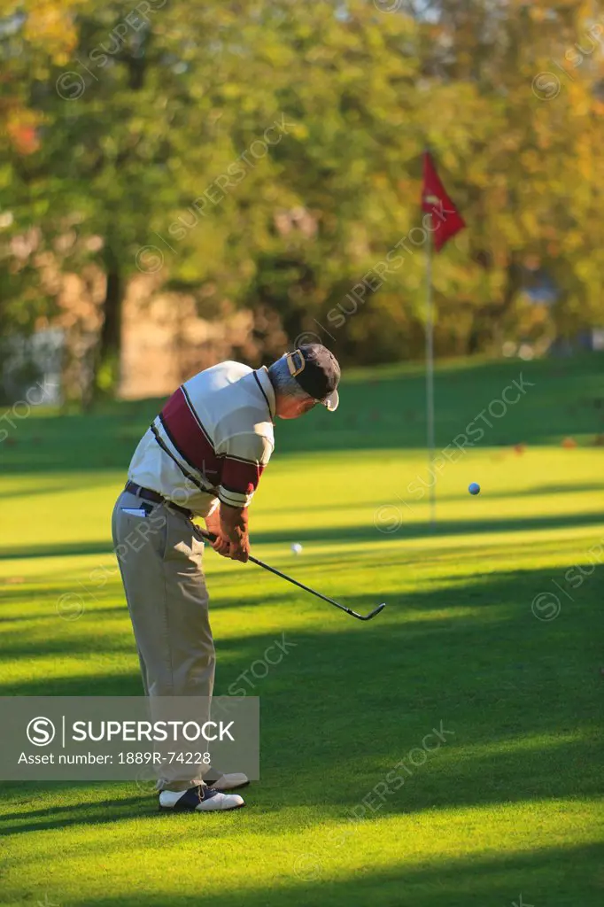 Golfing At Lynnwood Golf Course, Lynnwood Washington United States Of America