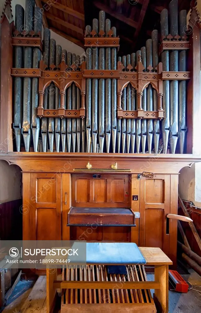 A pipe organ, whittingham northumberland england