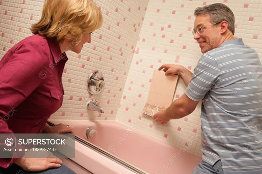 Couple choose tile for renovations