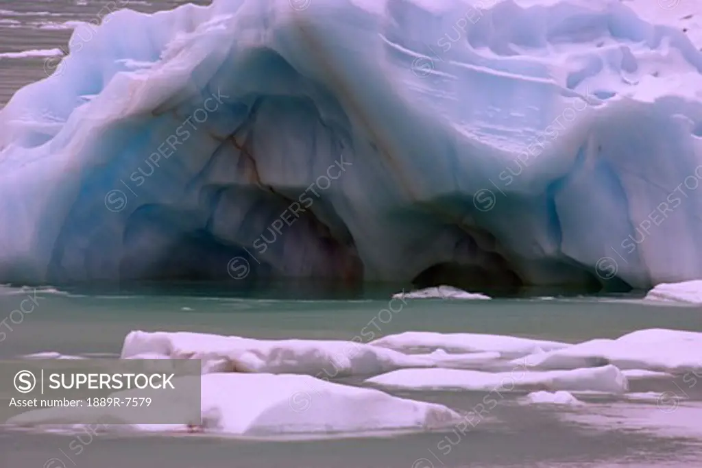 Closeup of an iceberg