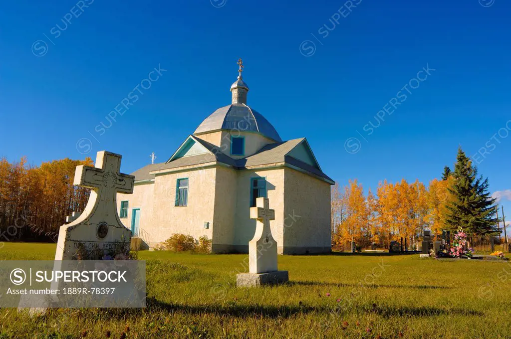 A russian orthodox church and cemetery, wildwood alberta canada