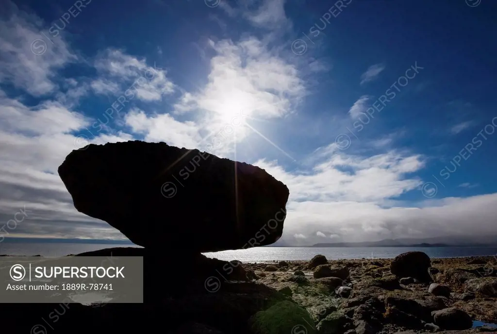 Balance rock a natural wonder on haida gwaii located in northern british columbia, british columbia canada