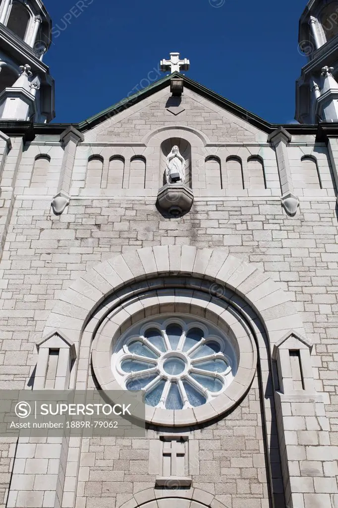 Window Of A Catholic Church, Marieville Quebec Canada