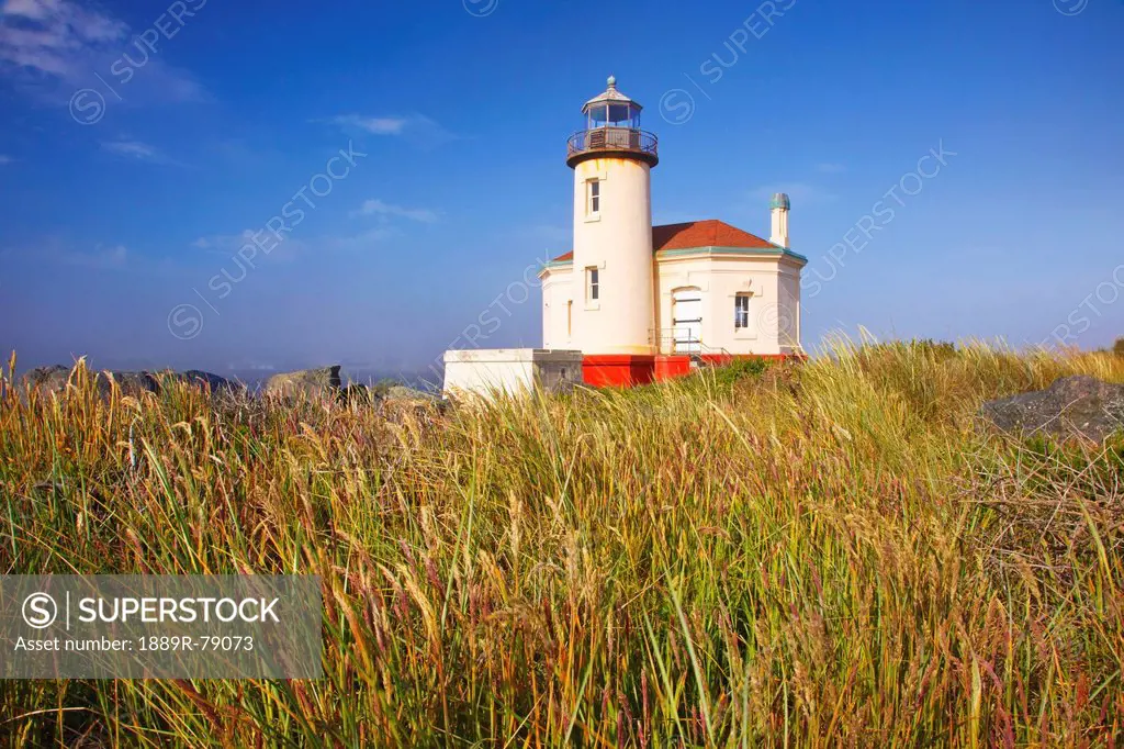 Morning Light Adds Beauty To Coquille River Lighthouse, Bandon Oregon United States Of America