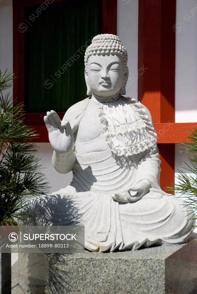 White stone buddha, koyasan, wakayama, japan