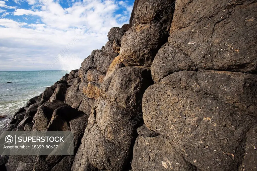Rock cliffs along the coast, fingal head new south wales australia