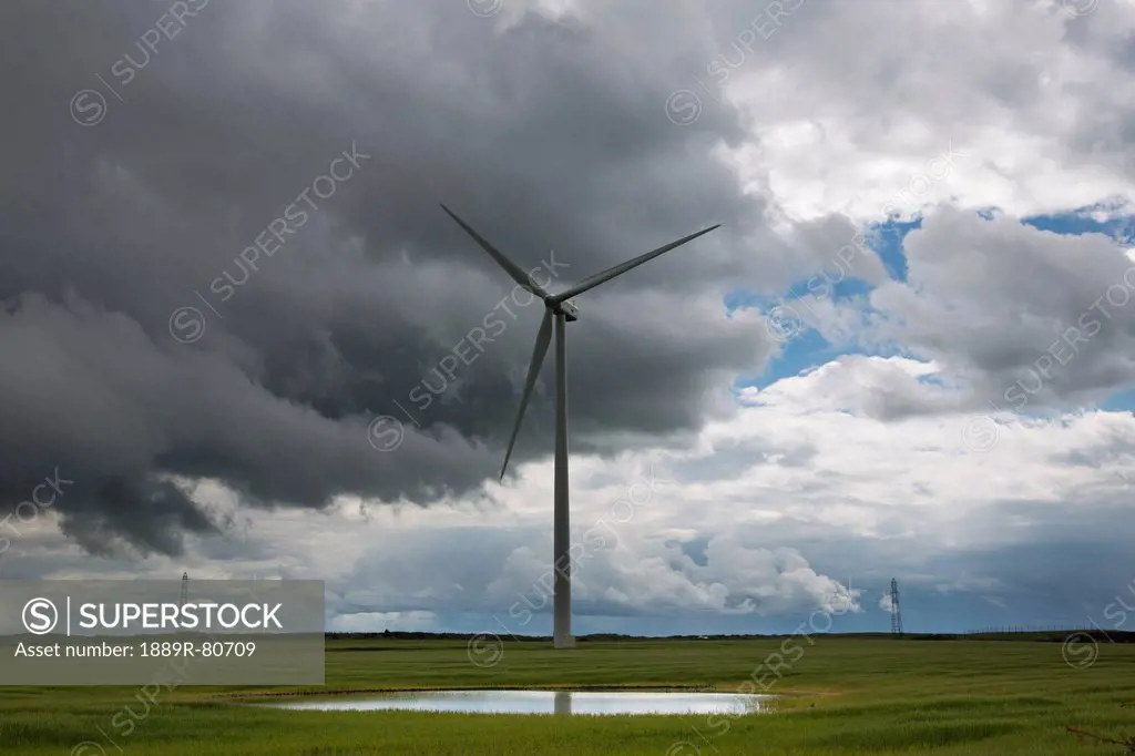 Wind turbine, northumberland england