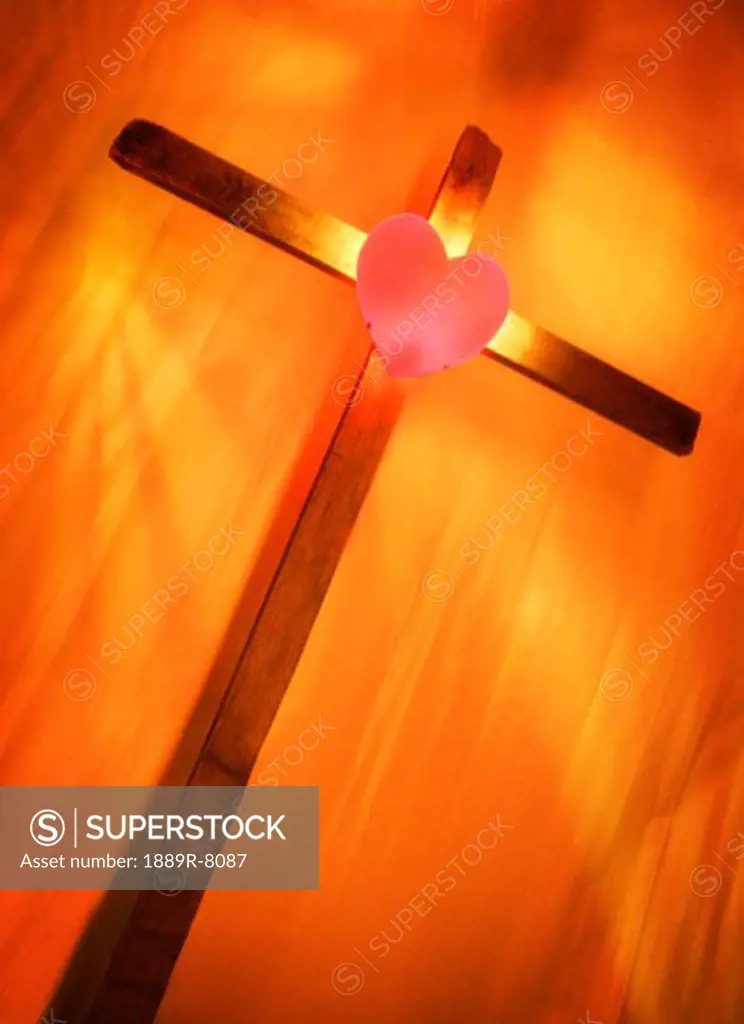Heart on cross