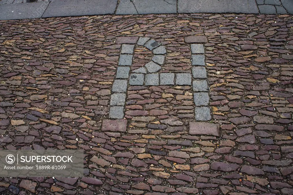 Marks the spot where patrick hamilton was burned at the stake, st. andrews scotland