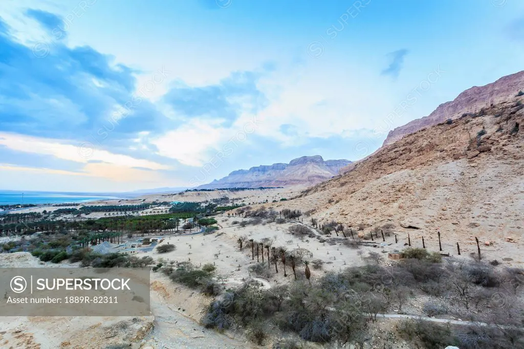 Landscape and the judean mountains, jordan valley israel