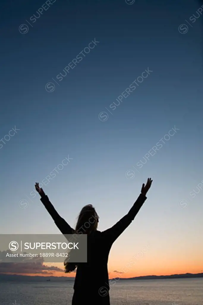 Woman worshipping